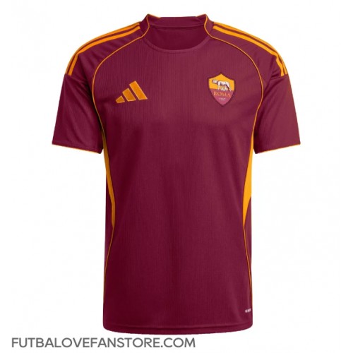 AS Roma Bryan Cristante #4 Domáci futbalový dres 2025-26 Krátky Rukáv AS Roma Bryan Cristante #4 Domáci futbalový dres 2025-26 Krátky Rukáv